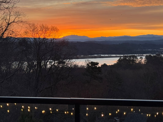 Orange Sunrise Over Mount LeConte